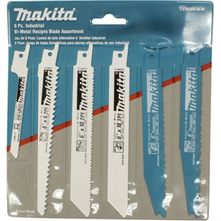 MAKITA 6 in; 3-1/2 in L x Cement Cutting Reciprocating Saw Blade Pack 723086-A-A